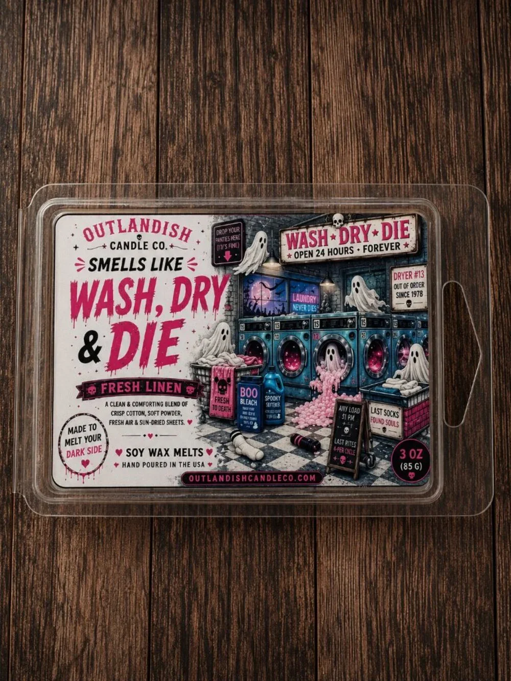 Wash, Dry & Die Wax Melts | Fresh Linen Scented Wax Melt